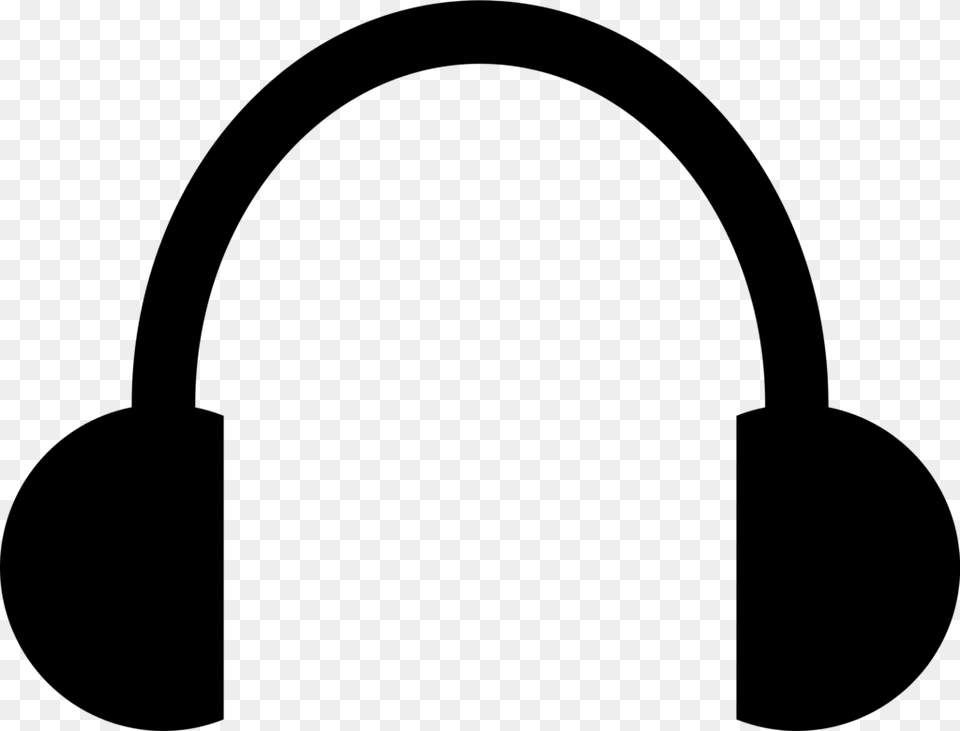 Clip Art Headphones, Gray Free Png Download