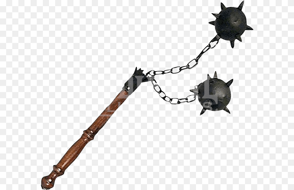 Clip Art Heavy Flail Spiked Ball On Chain, Mace Club, Weapon, Electronics, Hardware Png Image