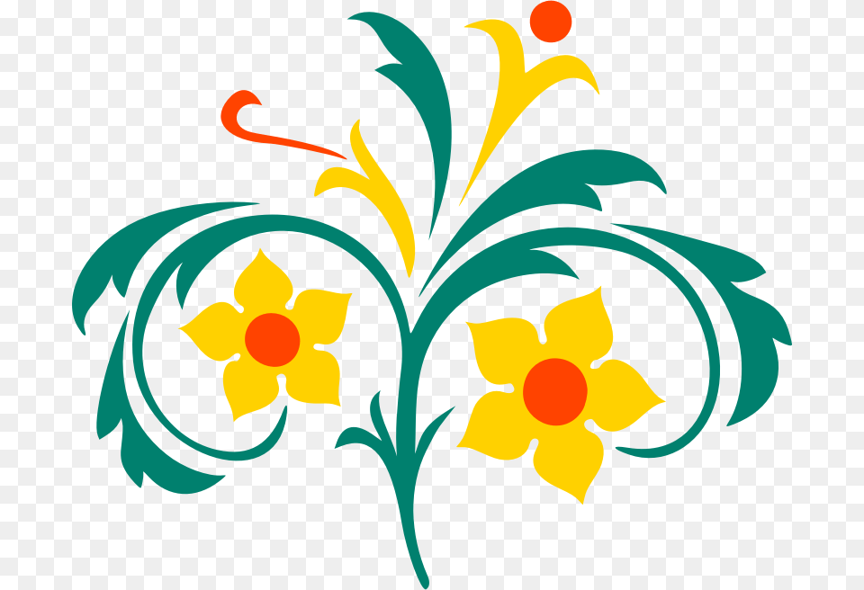 Clip Art High Quality Easy To Support By Firkin Flower Silhouette In Colour, Pattern, Graphics, Floral Design, Plant Png Image