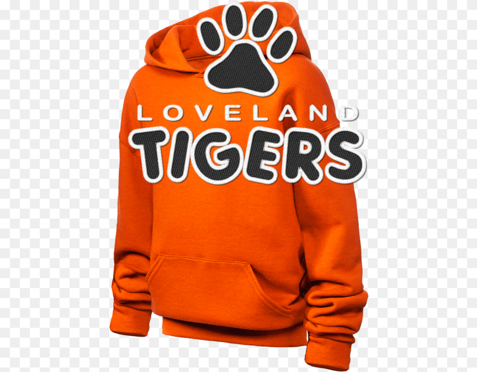 Clip Art High School Tigers Jerzees, Clothing, Hoodie, Knitwear, Sweater Png