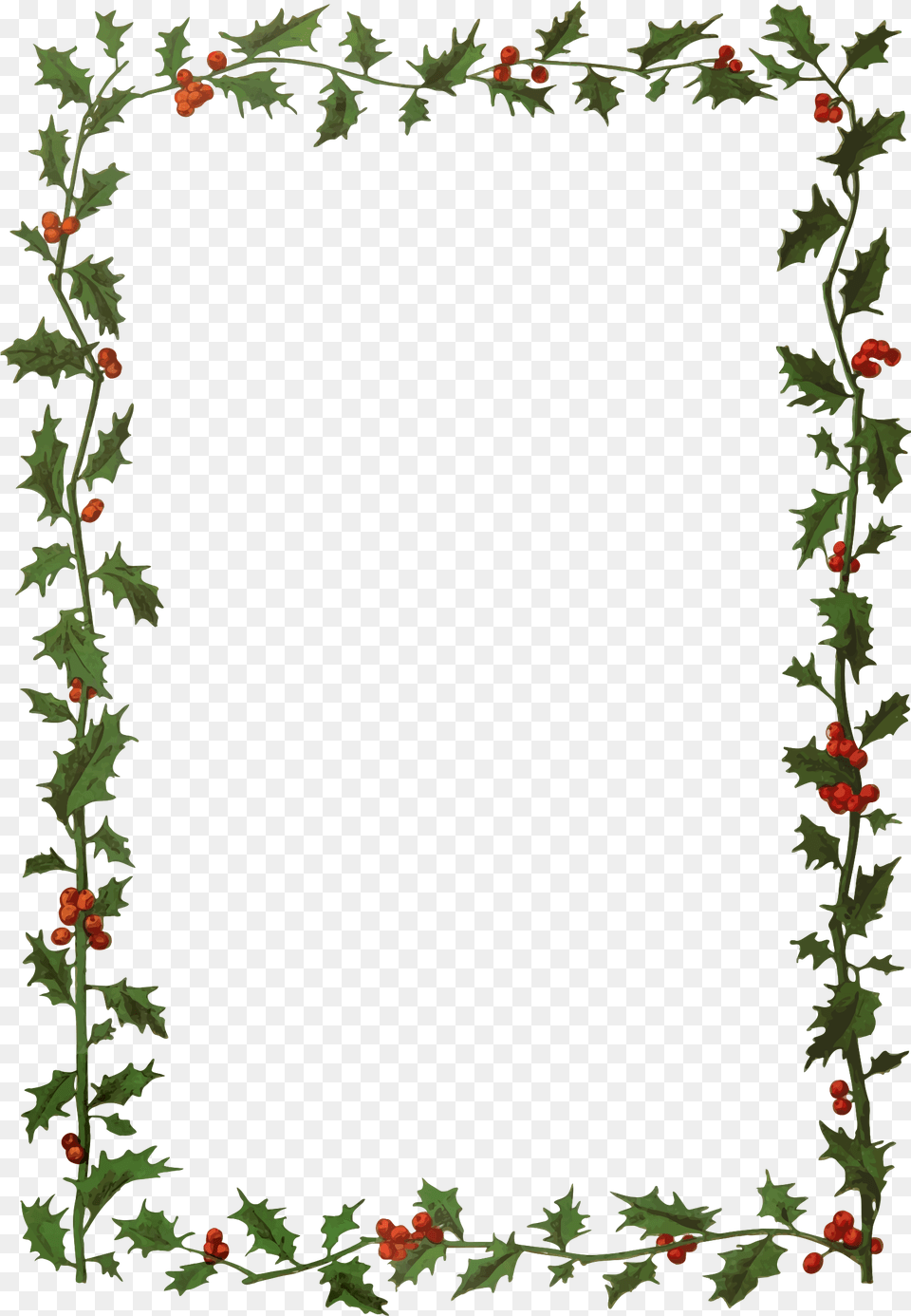 Clip Art Holly Frame, Floral Design, Graphics, Pattern, Plant Free Transparent Png