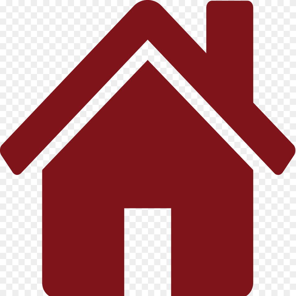 Clip Art Home Images Black Home Icon Red, Maroon, Dog House Png Image