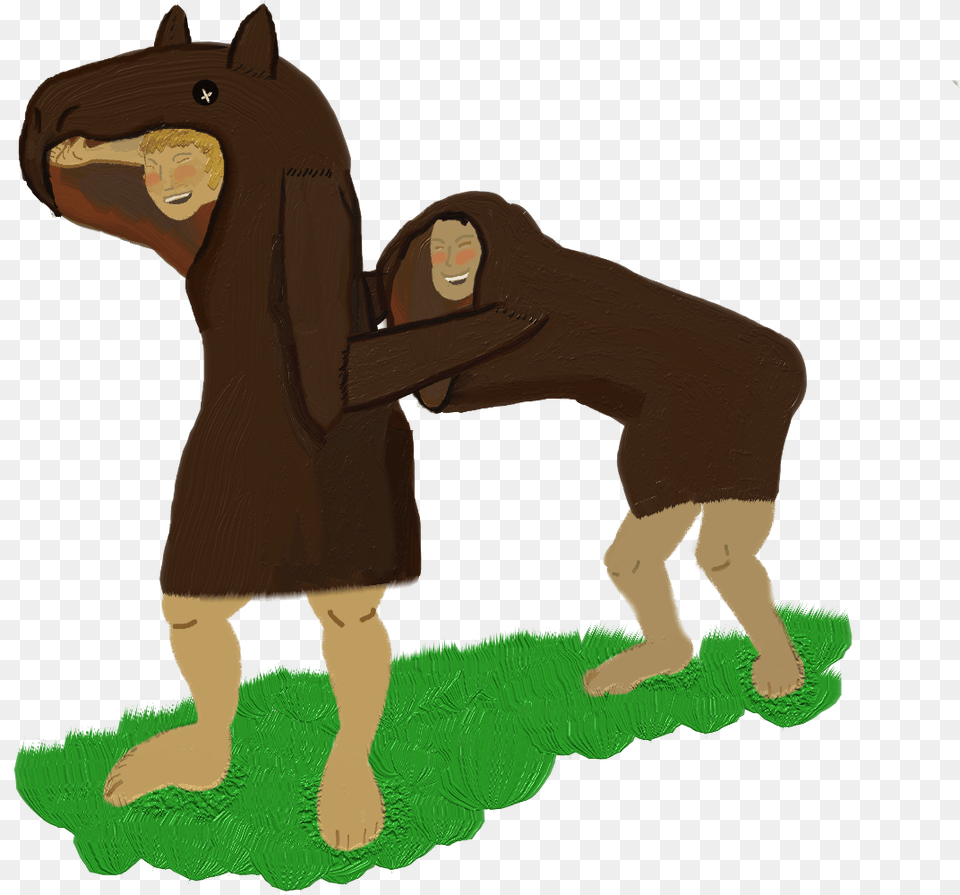 Clip Art Horse Costume Pony Pet Horse For Two Costume, Adult, Female, Person, Woman Png