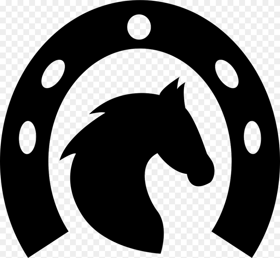 Clip Art Horse Shoe, Stencil, Horseshoe, Logo, Animal Free Png Download