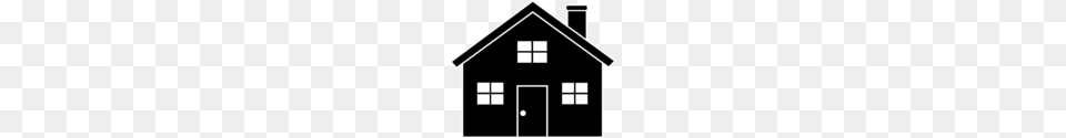 Clip Art House Black And White, Outdoors, Architecture, Building, Housing Free Png