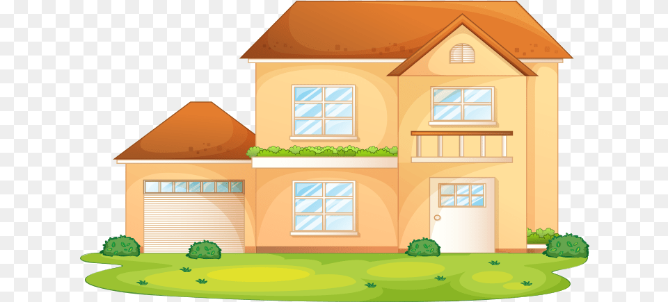 Clip Art House Illustration Cartoon House, Architecture, Plant, Housing, Grass Free Png Download