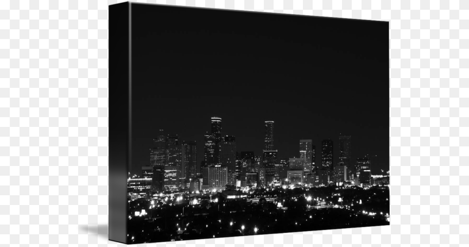 Clip Art Houston Skyline Black And White Cityscape, Architecture, Outdoors, Night, Nature Free Transparent Png
