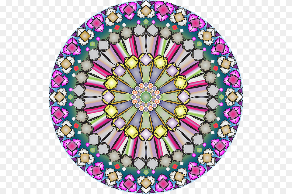 Clip Art How Art Can Be Mandala, Chandelier, Lamp, Pattern, Stained Glass Png Image