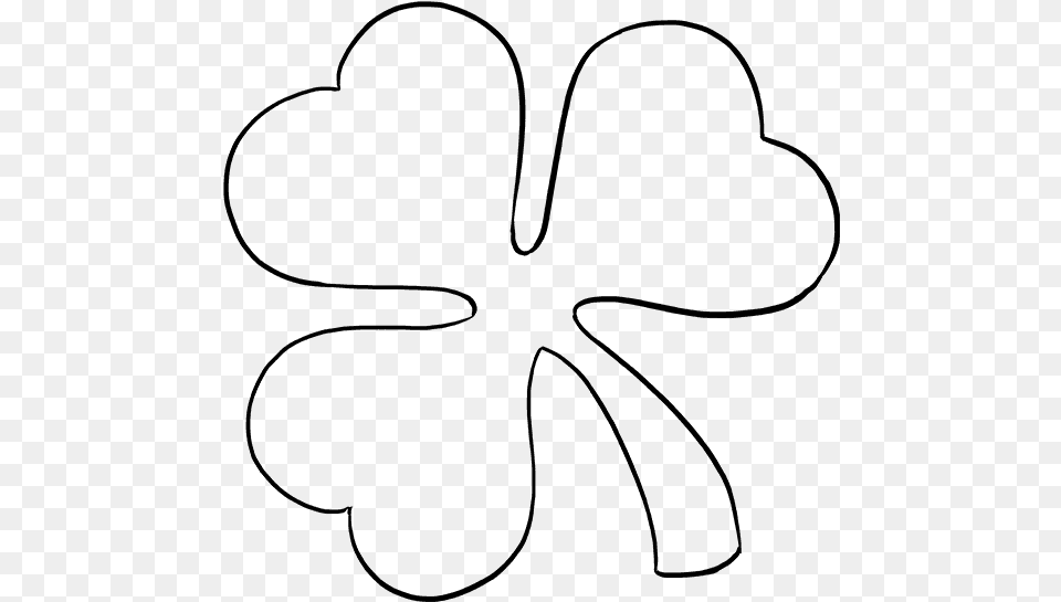 Clip Art How To Draw A Clover, Gray Free Transparent Png