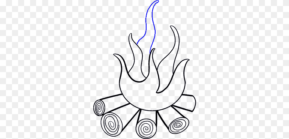 Clip Art How To Draw A Draw A Fire, Flame Free Png