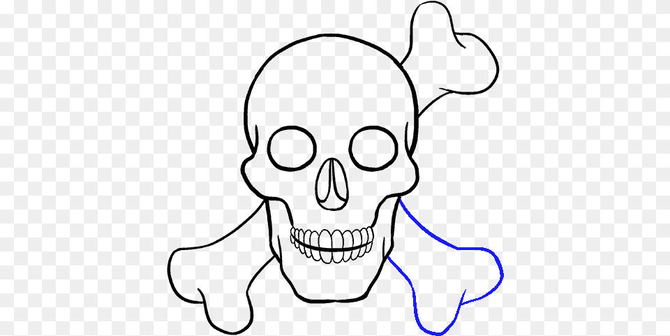 Clip Art How To Draw A Easy Small Skull Drawing, Light Free Png Download