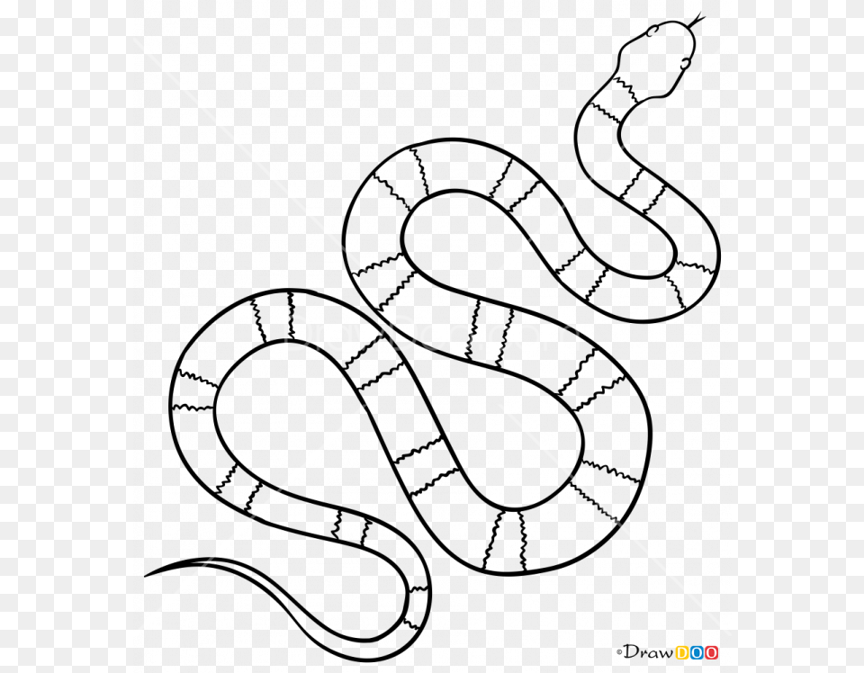 Clip Art How To Draw Snakes Serpent, Lighting, Electronics Free Png Download