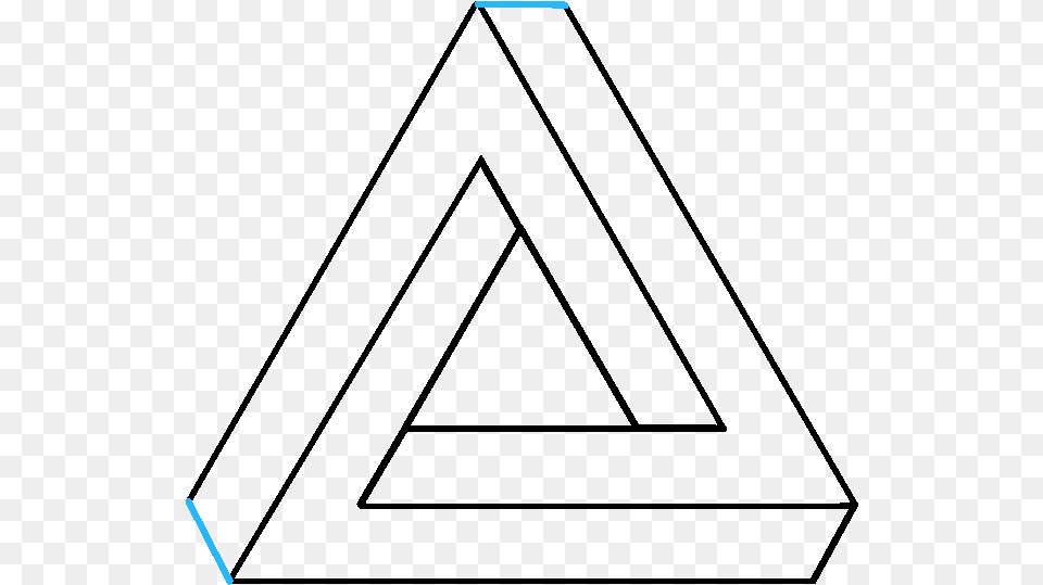 Clip Art How To Draw The Infinite Triangle Free Transparent Png