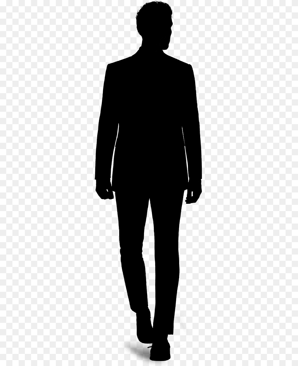 Clip Art Human Image Shadow Person Silhouette Of Person Walking Away, Gray Png