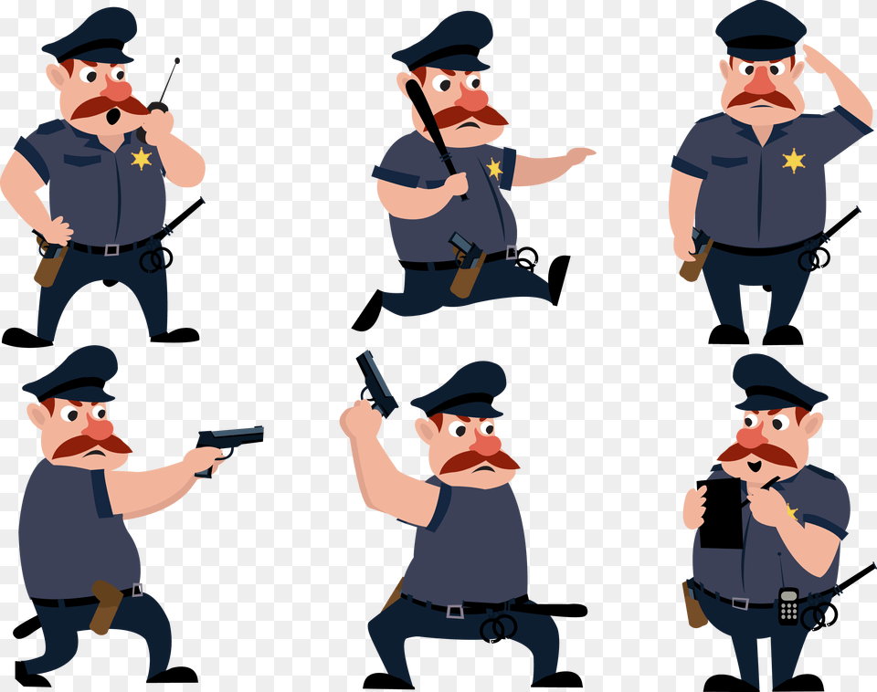 Clip Art Icon Group Transprent Policeman Car Cartoon, Baby, Person, Face, Head Free Transparent Png