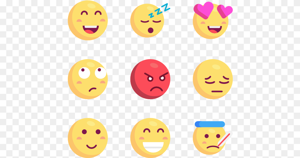 Clip Art Icon Packs Vector Emoji Flat Icon, Food, Sweets, Face, Head Free Png Download