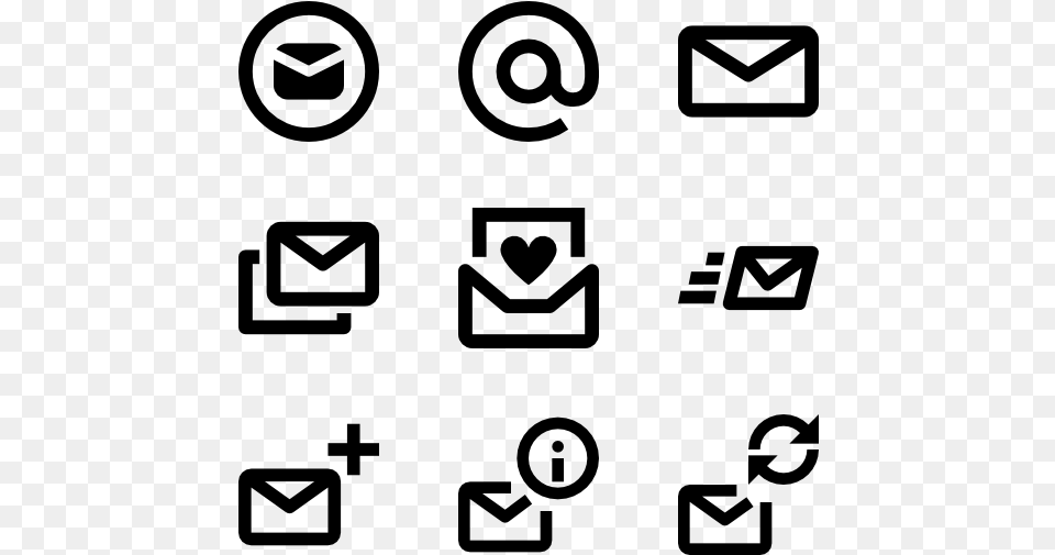 Clip Art Icons For Email Signature Email Icon Small Size, Gray Free Transparent Png