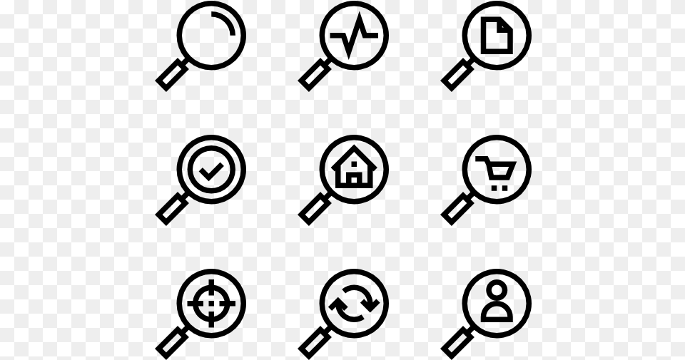 Clip Art Icons Vector Search Customer Service Line Icon, Gray Png