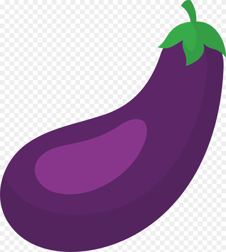 Clip Art Illustration Transprent Eggplant Cartoon, Food, Produce, Plant, Vegetable Free Png Download
