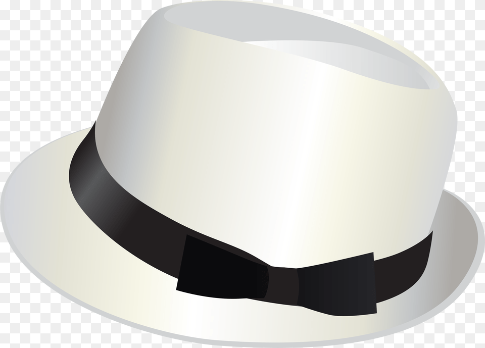 Clip Art Image White Fedora Hat, Clothing, Sun Hat, Hardhat, Helmet Free Png Download
