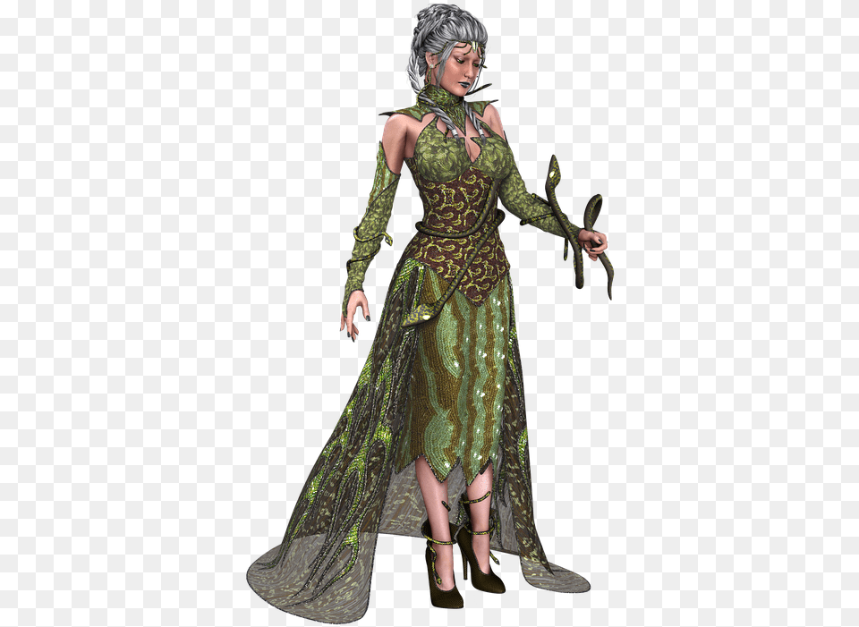 Clip Art Images Snake Goddess Costume, Adult, Person, Formal Wear, Woman Free Png Download