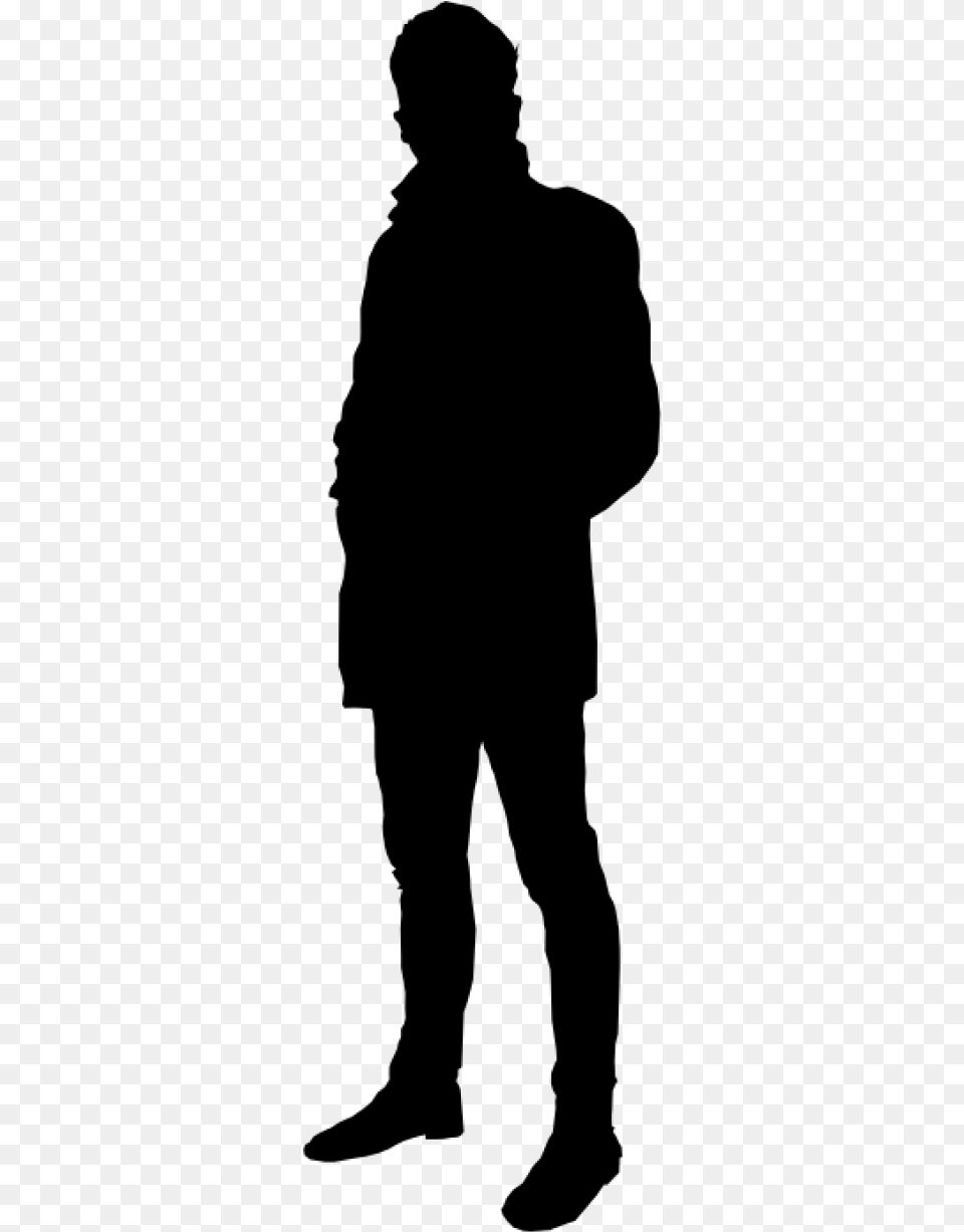 Clip Art Images Toppng Man Standing Silhouette, Gray Free Transparent Png