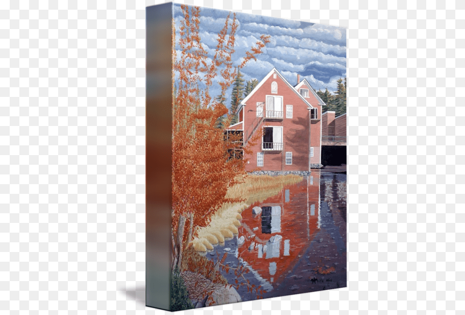 Clip Art In Fall By Dominic Pink New England Paintings, Architecture, Painting, Shelter, Outdoors Png Image