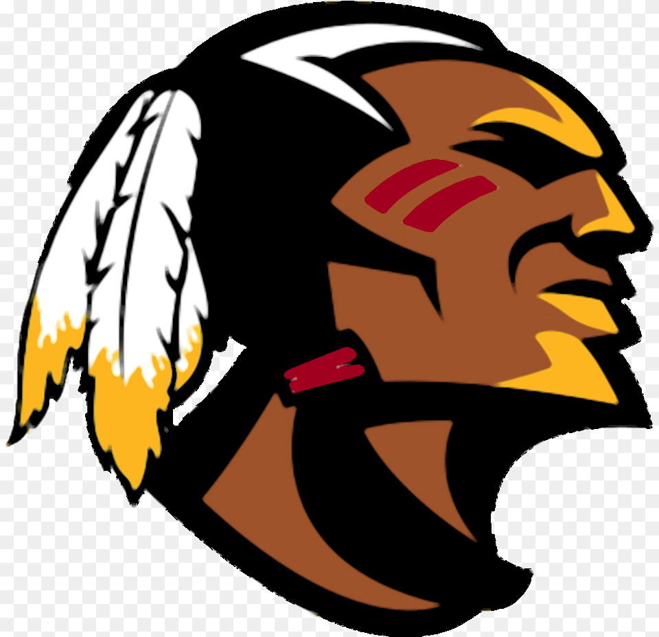 Clip Art Indian Warrior American Football Tulare Union High School Logo, Crash Helmet, Helmet, Adult, Female Free Transparent Png