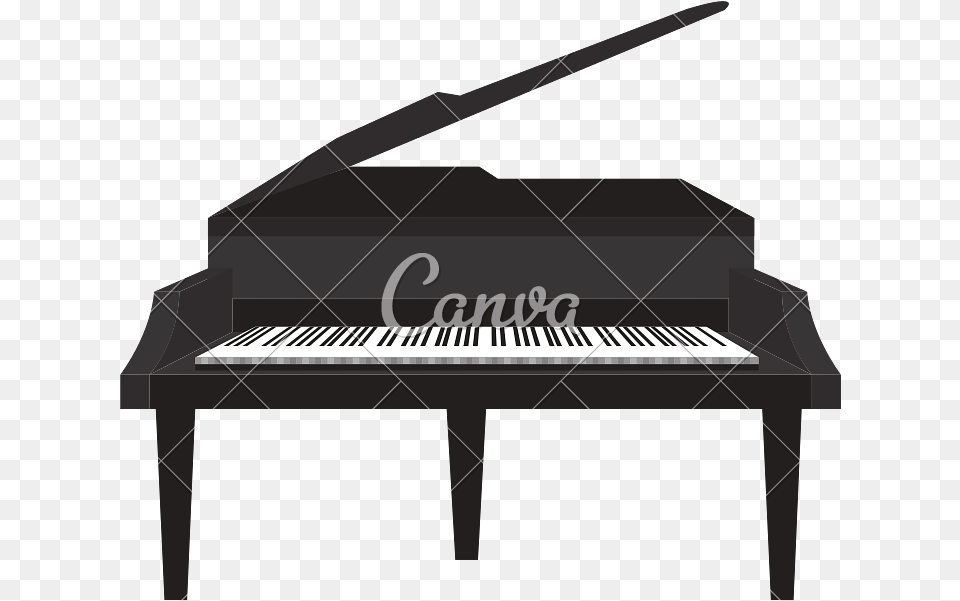 Clip Art Instrument Icons By Canva Canva, Grand Piano, Keyboard, Musical Instrument, Piano Png