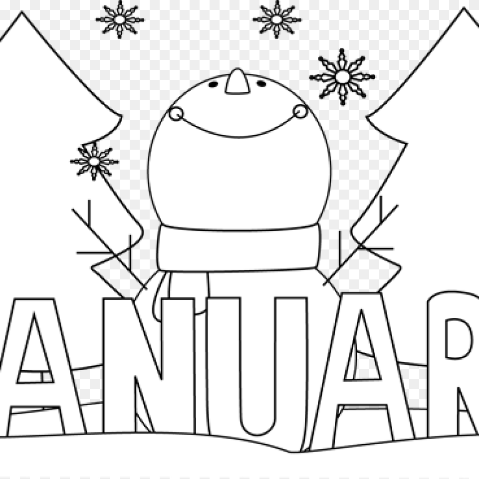 Clip Art January January Clip Art January Images Month Illustration, Stencil, Outdoors Png Image