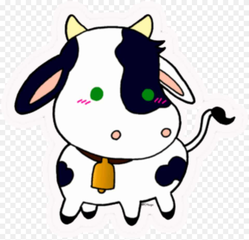 Clip Art Kawaii Cows Kawaii Cow, Animal, Mammal, Cattle, Dairy Cow Free Transparent Png