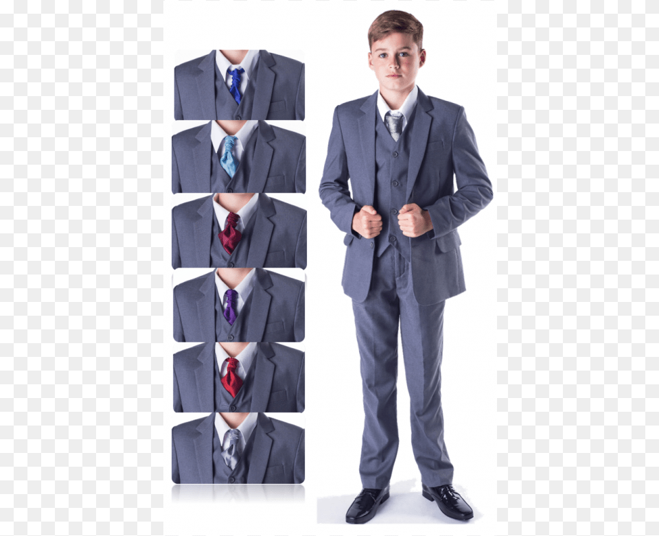Clip Art Kid In Suit Color Of Shirt For Grey Suit, Accessories, Tie, Blazer, Clothing Free Transparent Png