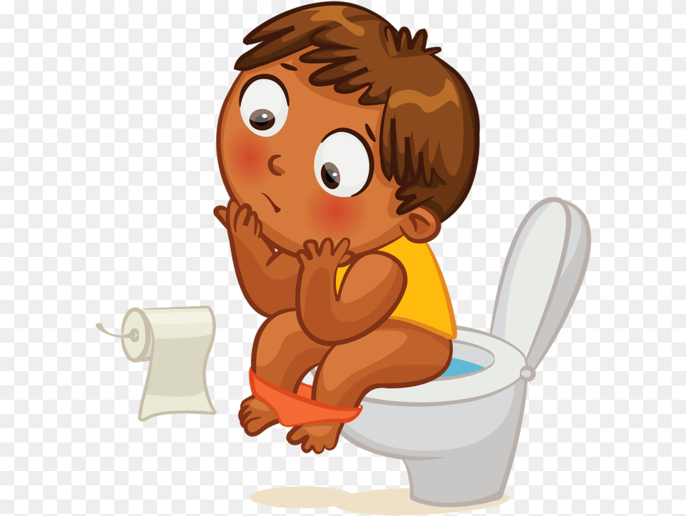 Clip Art Kid Pottytoilet Clock Time Kids Potty Clipart, Indoors, Bathroom, Room, Toilet Free Png Download