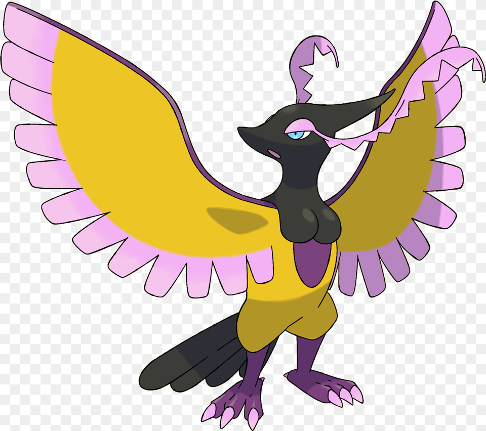 Clip Art King Of Saxony Bird Of Paradise Psychic Flying Fakemon, Purple, Animal, Vulture, Baby Png