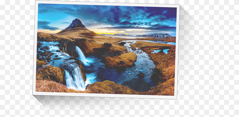 Clip Art Kirkjufell Waterfall Iceland Wall Murals, Water, Scenery, Nature, Outdoors Png