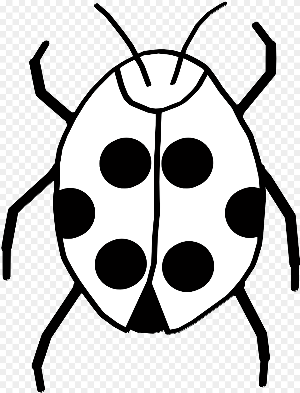 Clip Art Ladybug, Stencil, Animal, Kangaroo, Mammal Free Png