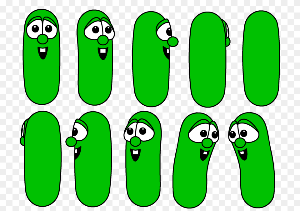 Clip Art Larry The Cucumber Clip Art Clipart Aitahj, Green, Vegetable, Produce, Plant Png Image