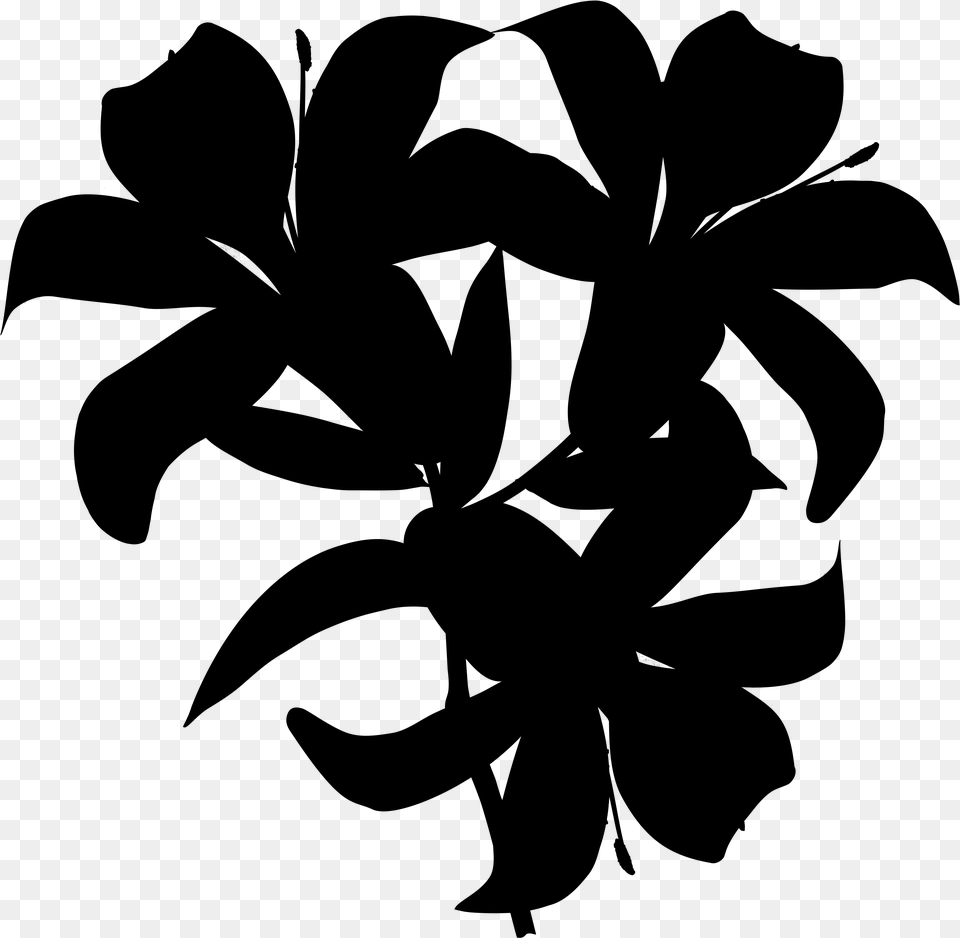 Clip Art Leaf Silhouette Plant Stem Flowering Plant Illustration, Gray Png Image