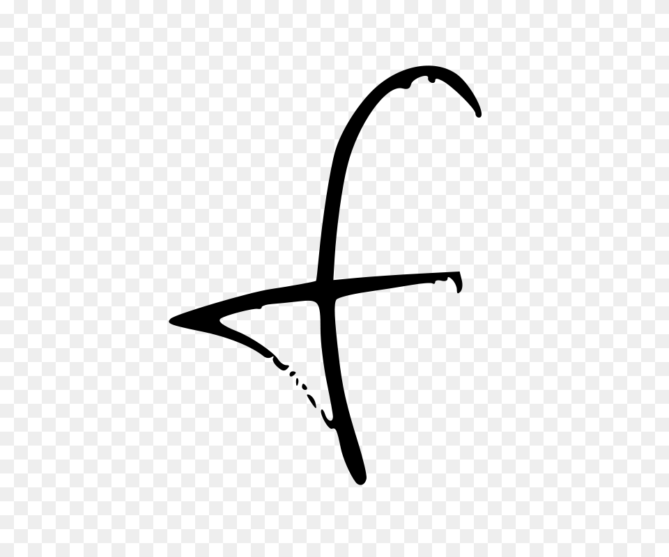 Clip Art Letter F, Gray Free Png Download