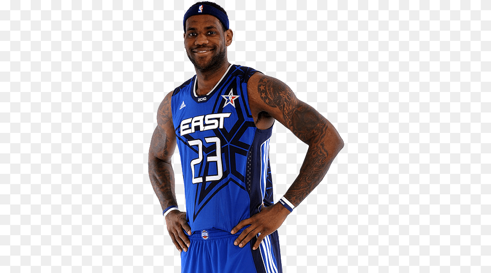 Clip Art Library Allstar Psd Official Psds Lebron James, Tattoo, Skin, Shirt, Person Free Png