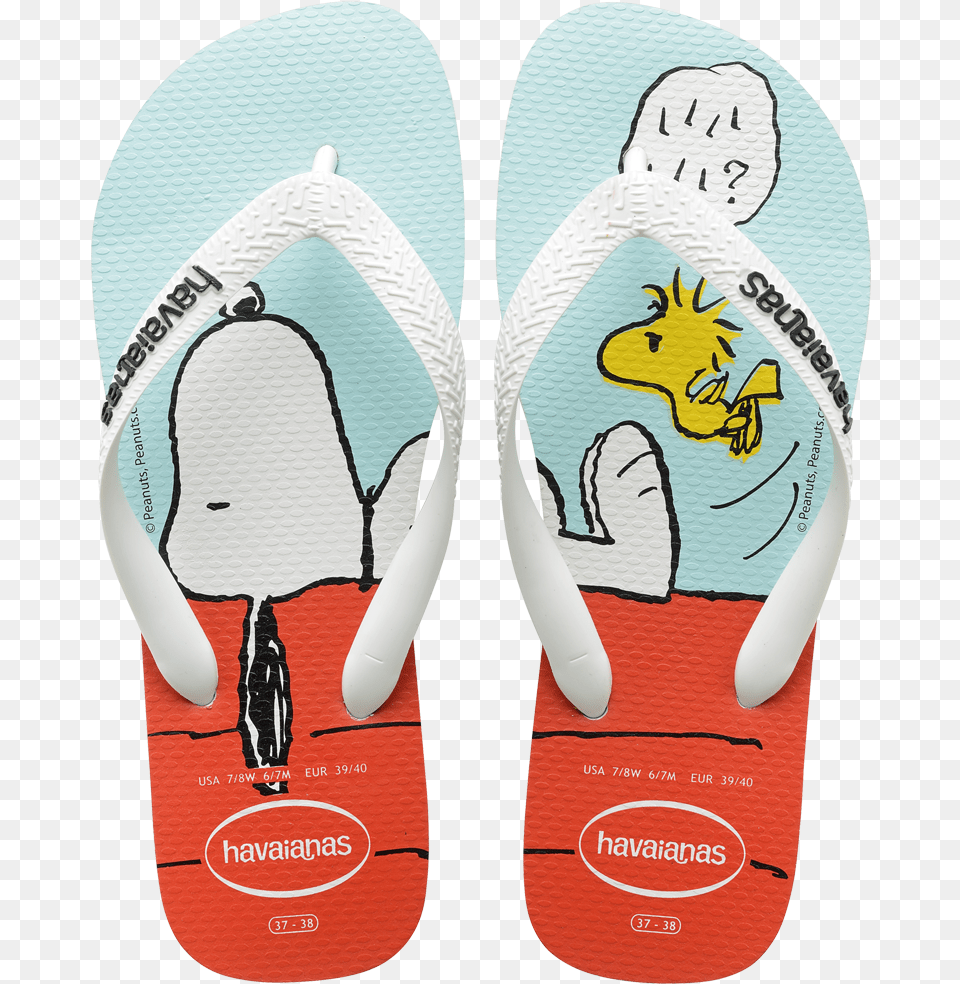 Clip Art Library Beach Havaianas Snoopy Flip Flops, Clothing, Flip-flop, Footwear, Person Free Png Download