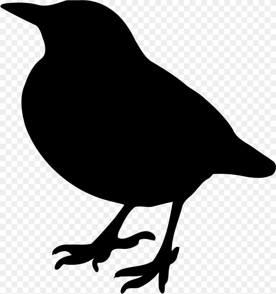 Clip Art Library Library Big Image Clip Art Silhouette Of Bird, Gray Free Png Download