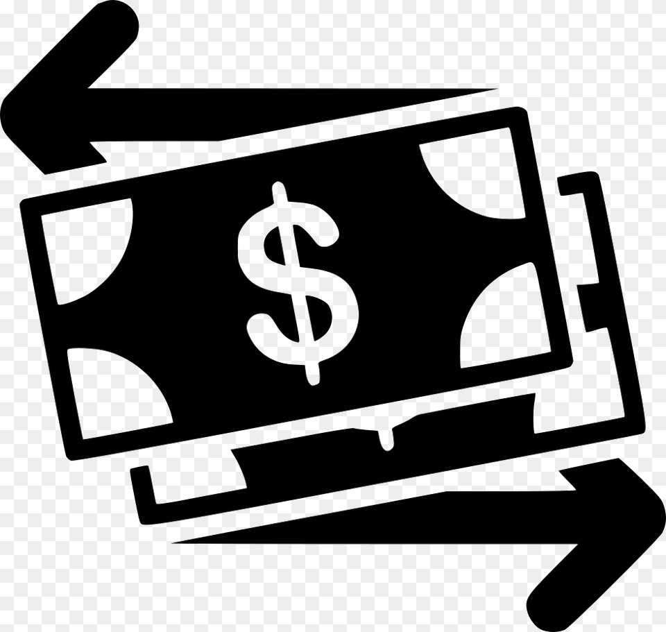 Clip Art Library Library Exchange Icon Money Exchange Icon, Stencil, Electronics, Hardware, Symbol Png