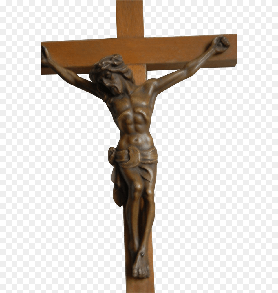 Clip Art Library Library Jesus On The Transparent Jesus Cross Transparent Background, Symbol, Crucifix, Person, Face Free Png