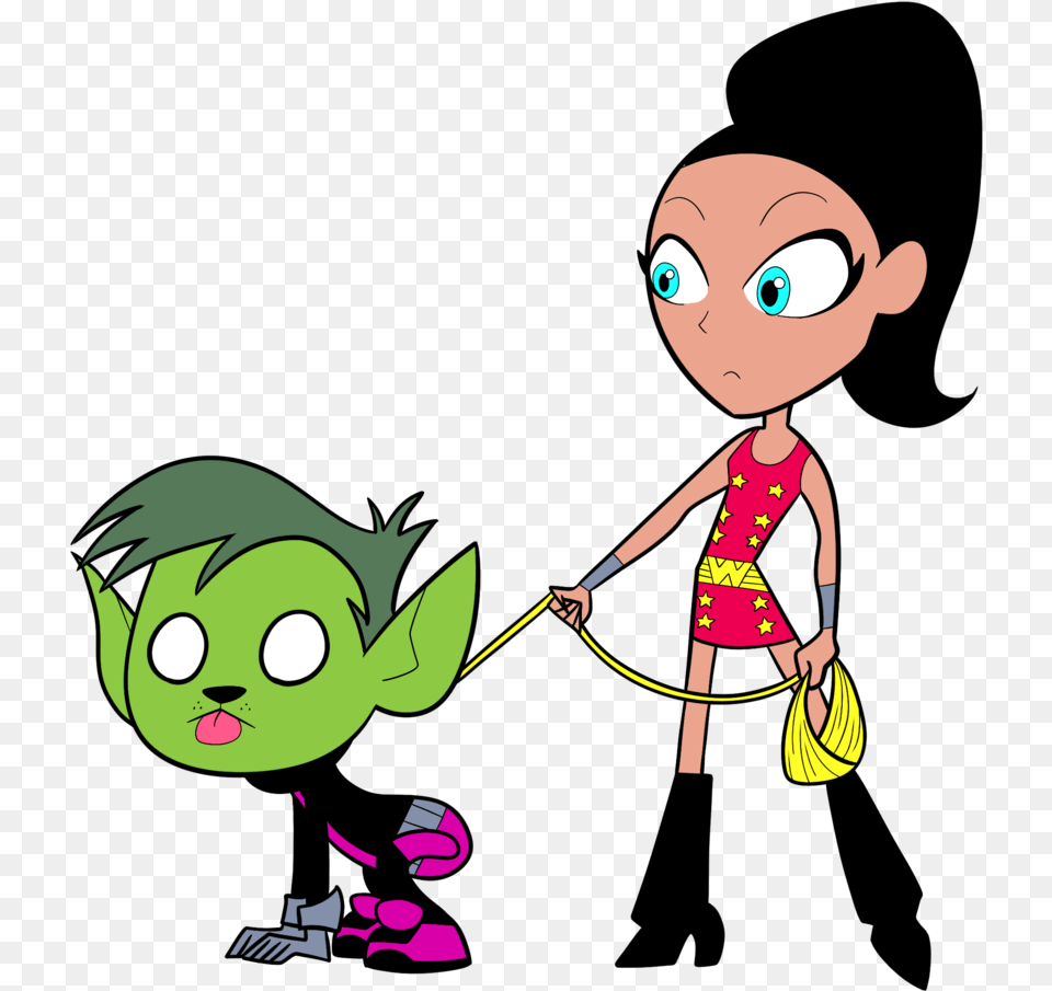 Clip Art Library Library Teen Titans Go Walking The Teen Titans Go Dog, Baby, Cleaning, Person, Face Png Image