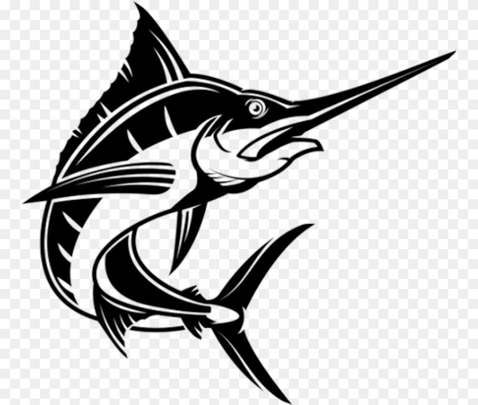 Clip Art Library Rtic Oz Tumbler Etchxpress, Animal, Sea Life, Fish, Swordfish Png Image