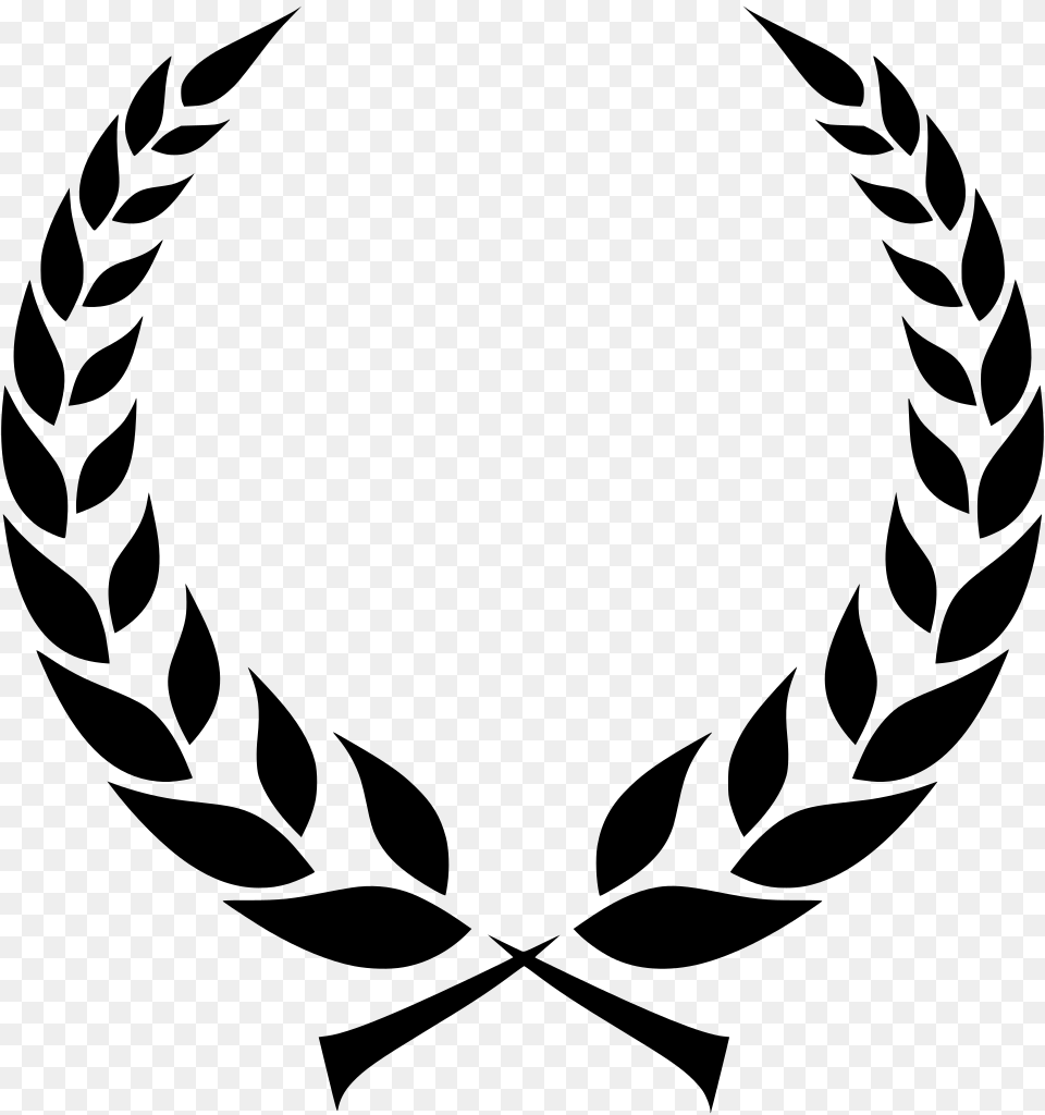 Clip Art Library Svg Olympics Award Greek Crown Laurel Wreath, Gray Free Png Download