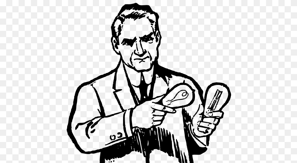 Clip Art Lightbulb Scientist, Adult, Male, Man, Person Free Transparent Png