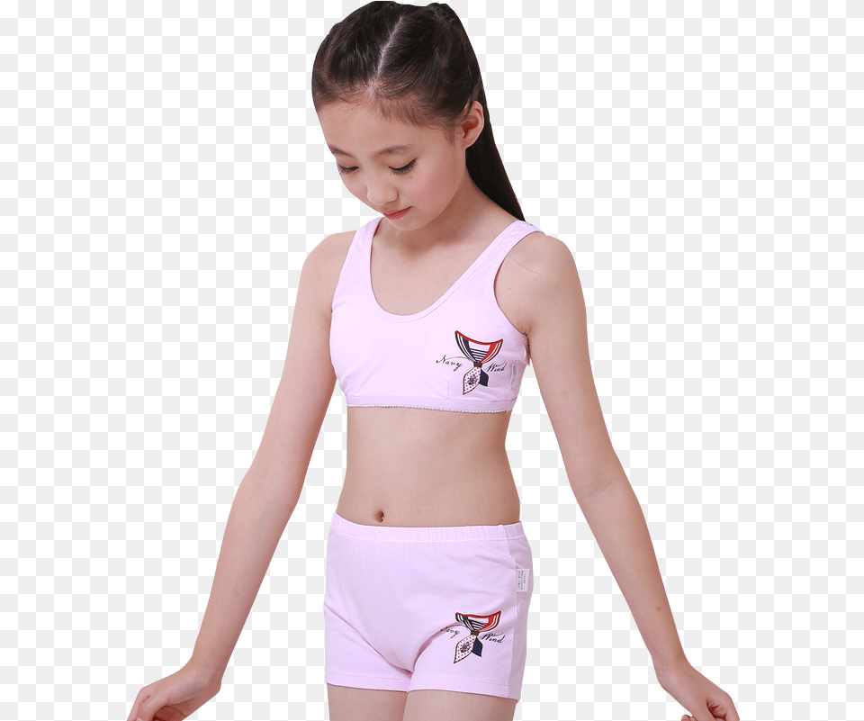 Clip Art Little Girl Underwear Young School Girl Underwear, Clothing, Swimwear, Lingerie, Bra Free Png Download