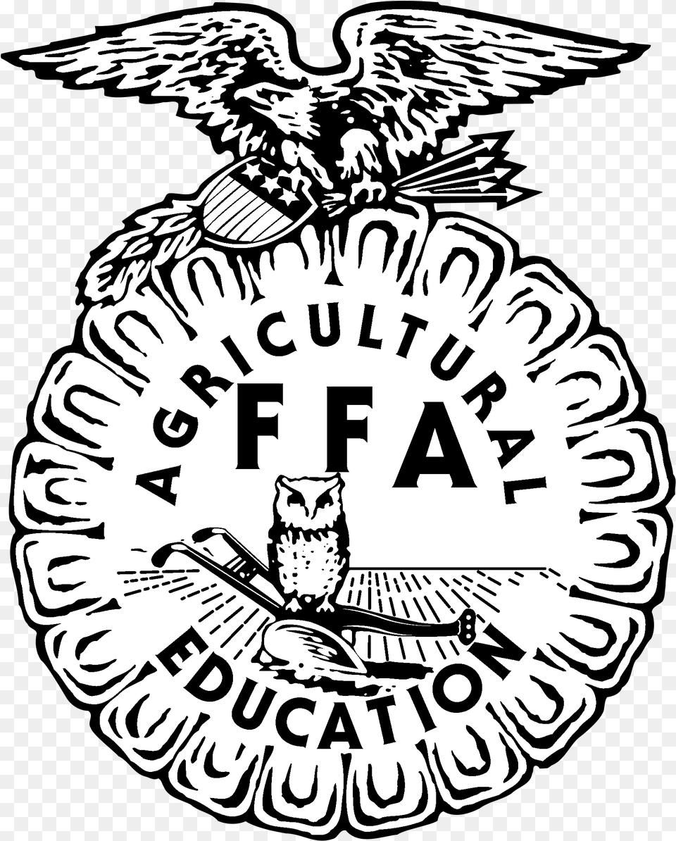Clip Art Logo Transparent Svg Ffa Emblem Transparent Background, Symbol, Animal, Bird, Person Png